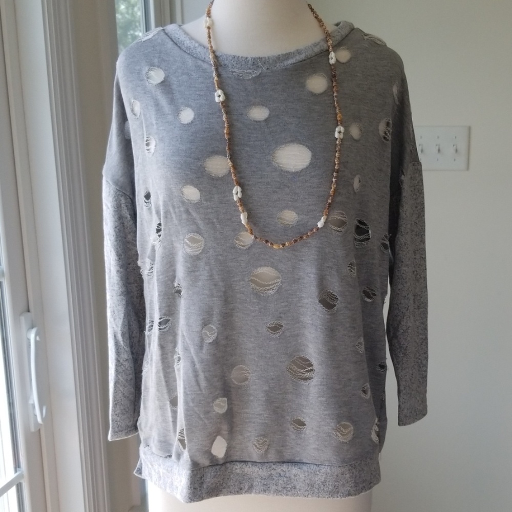 1️⃣day Sale!MyEsper -Frumos Heather Gray Distressd - Picture 2 of 6